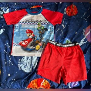 Mario Kart Boys 4/5 Pajama Set - Short Sleeves With Shorts